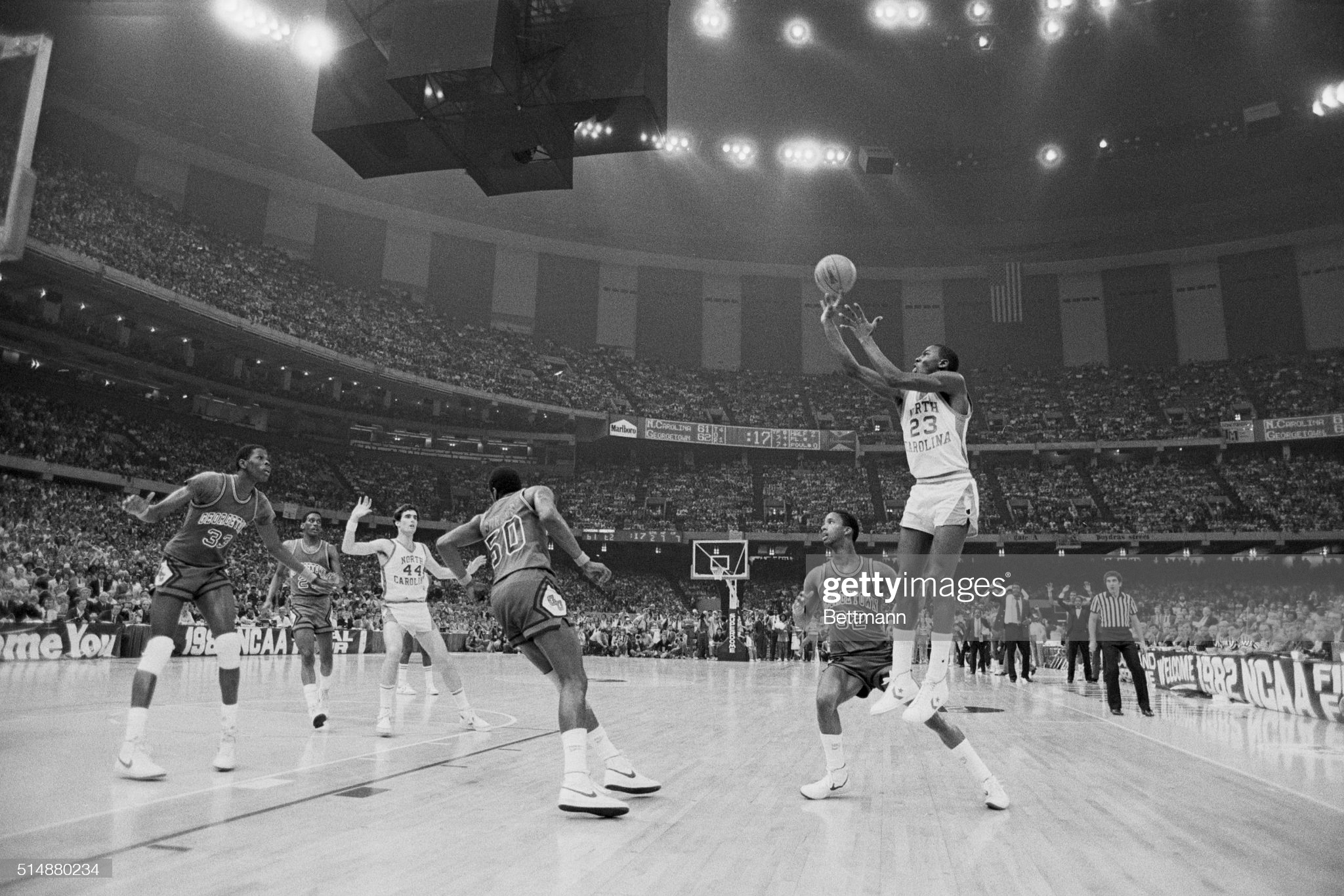 NCAA Championship vs. Georgetown on 03/29/1982 from Bettman/Getty