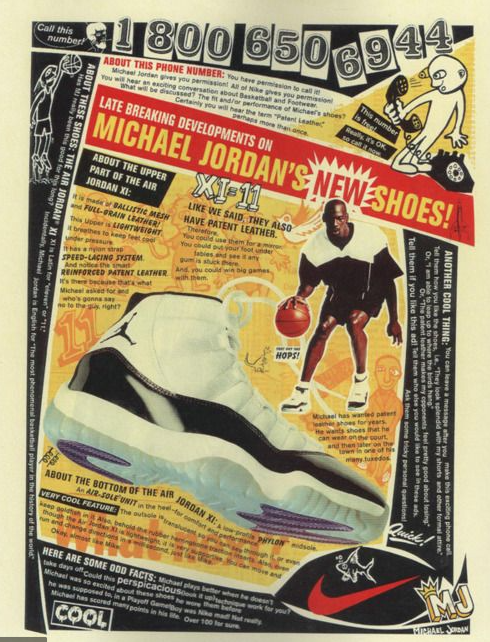 Air Jordan 11 Advertisement - Credit: Nike