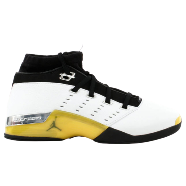 AIR JORDAN XVII - LOW WHITE/LIGHTNING-BLACK CHROME from Flight Club